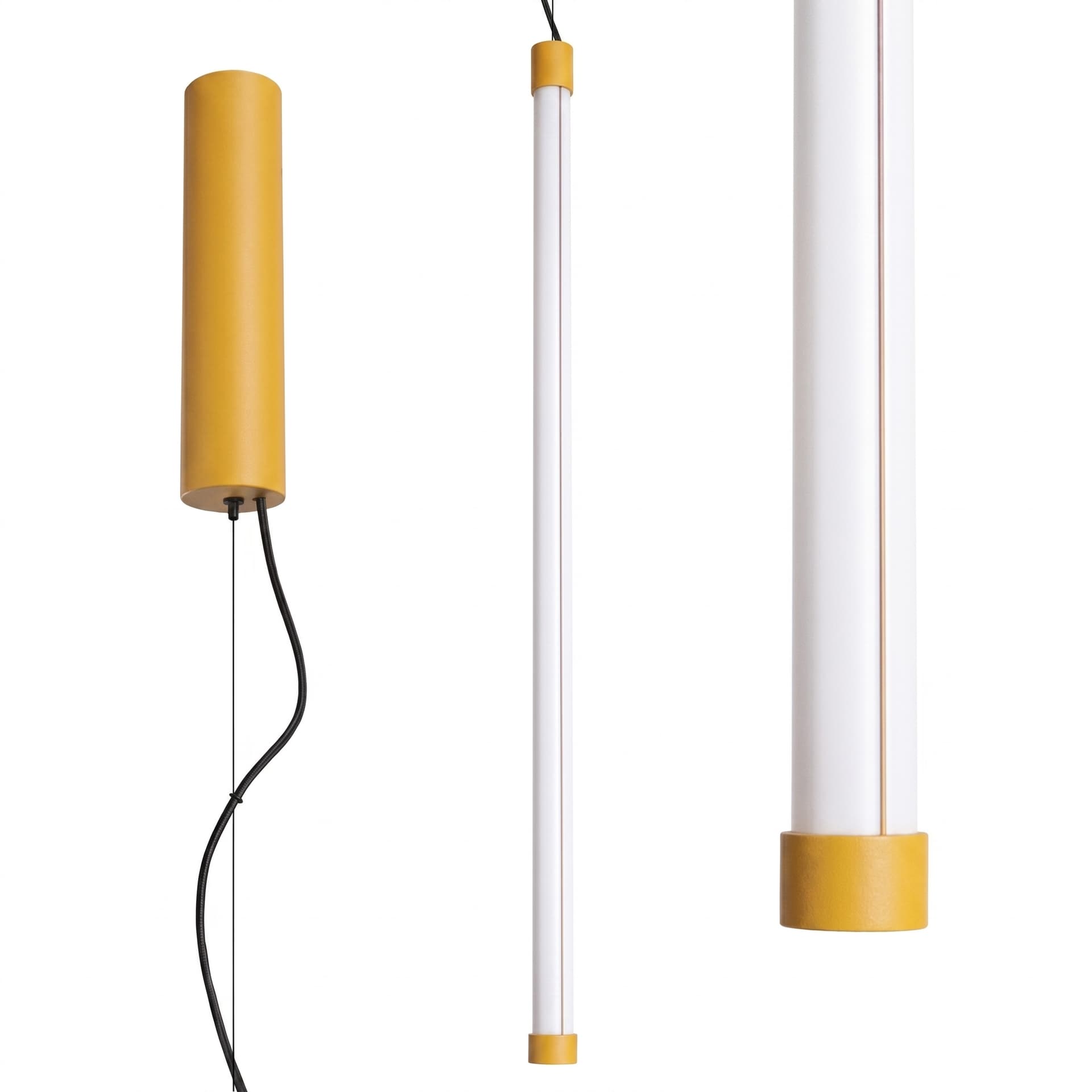 Pendant lamp TRANG 75 cm, yellow, Thoro - 311883