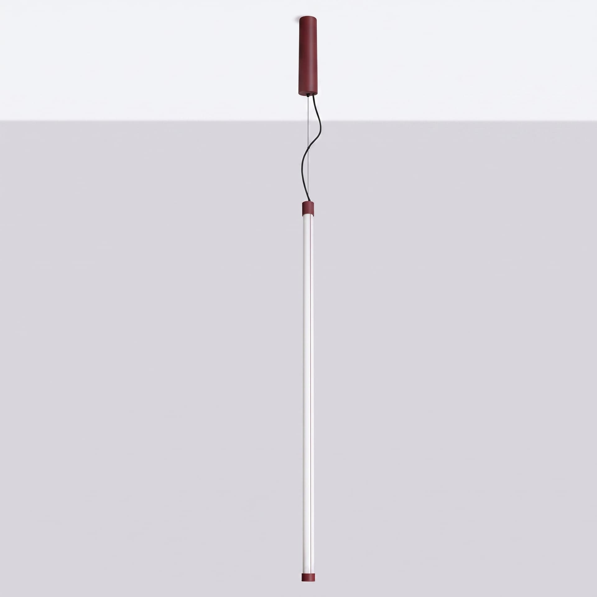 Pendant lamp TRANG 100 cm, burgundy, Thoro - 311840