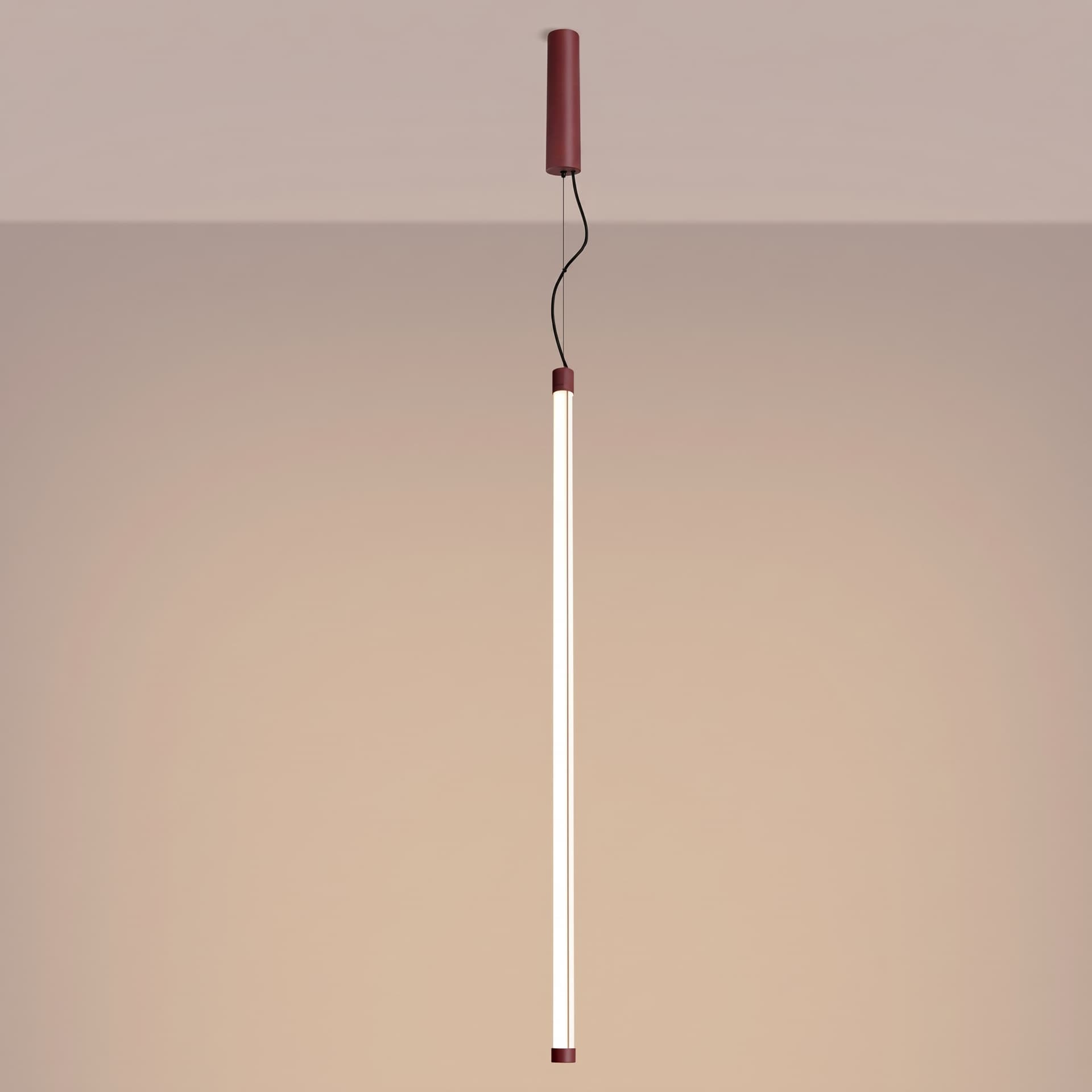 Pendant lamp TRANG 100 cm, burgundy, Thoro - 311841