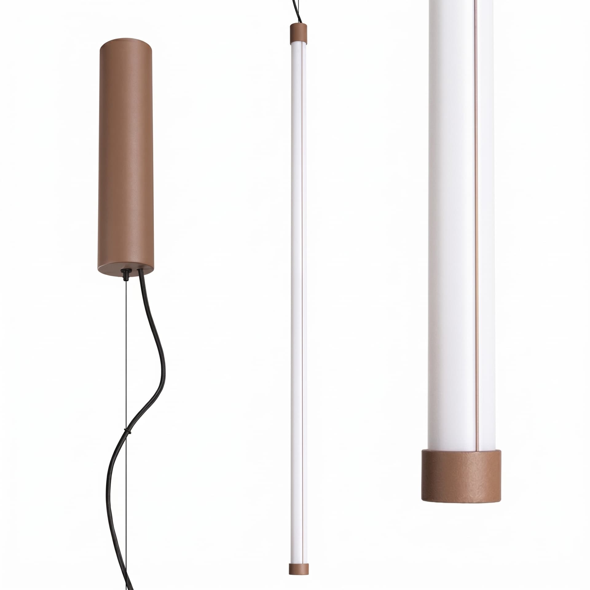 Pendant lamp TRANG 100 cm, mocha, white, black, Thoro - 312775