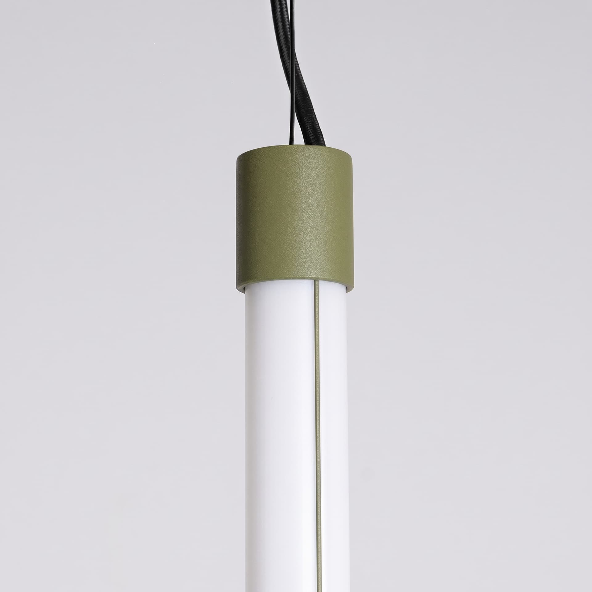 Pendant lamp TRANG 100 cm, olive green, Thoro - 312744