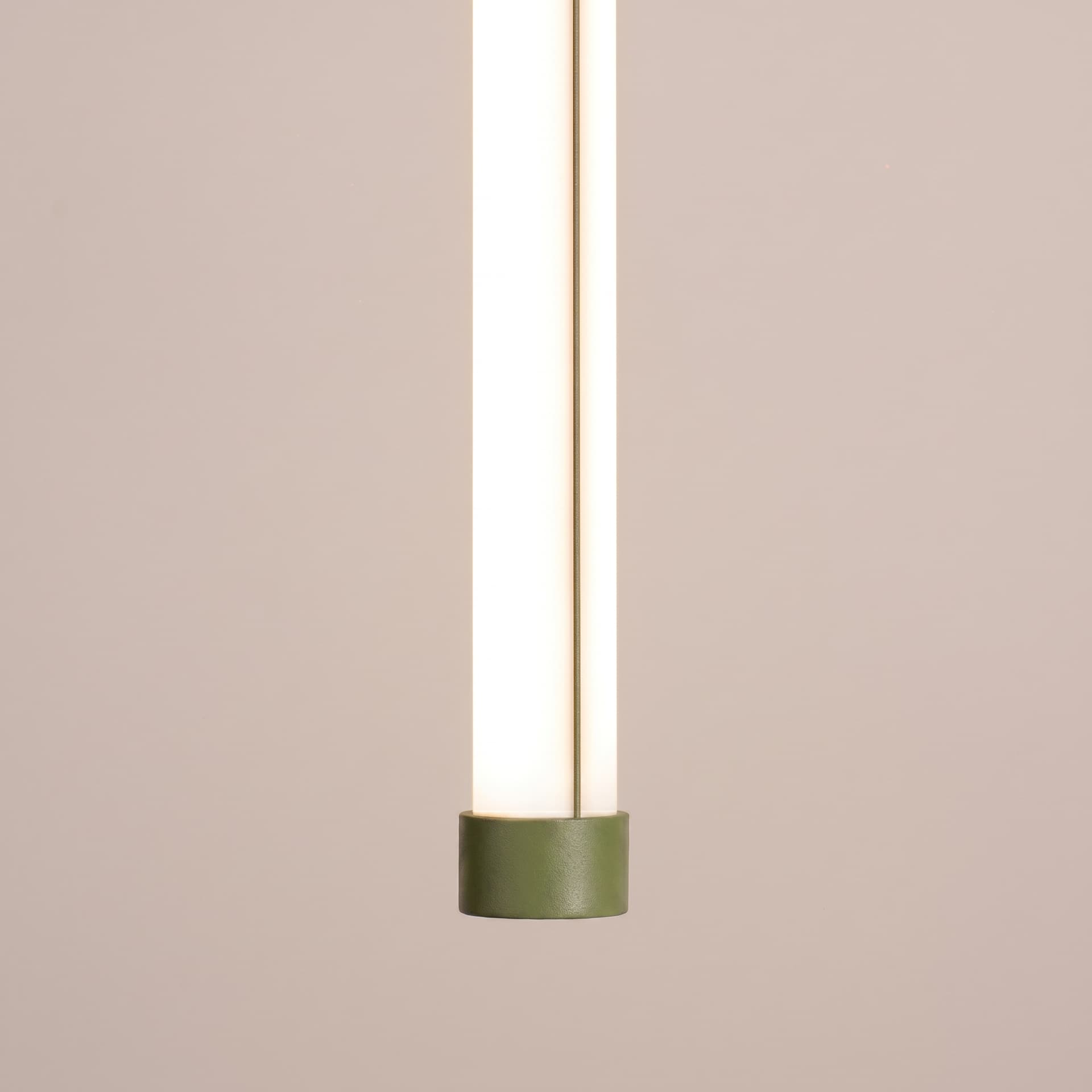 Pendant lamp TRANG 100 cm, olive green, Thoro - 312743