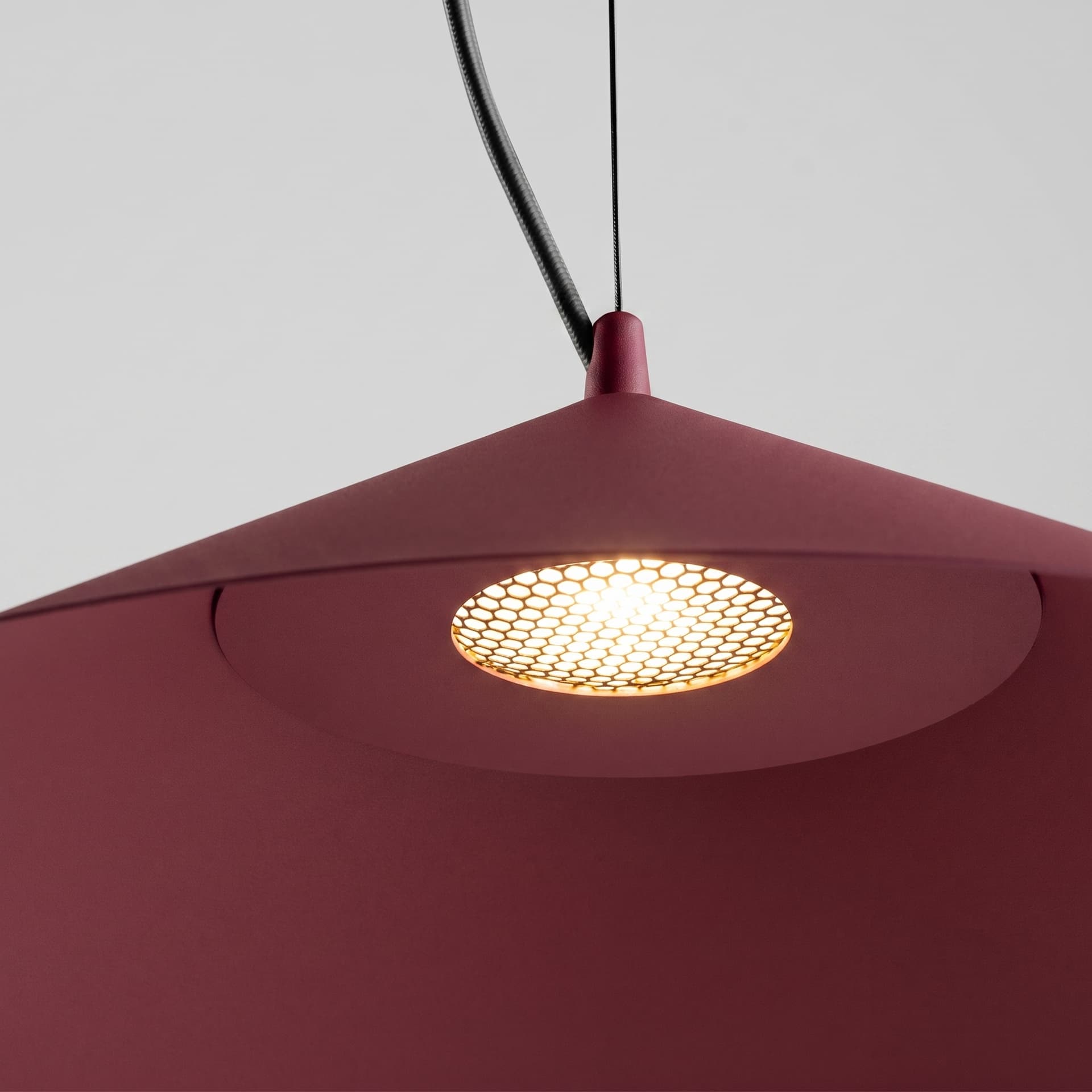 Pendant lamp FINT burgundy, Thoro - 312444