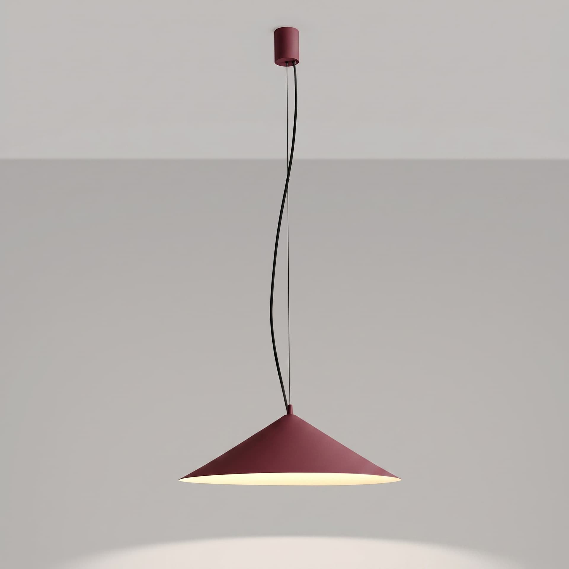 Pendant lamp FINT burgundy, Thoro - 312448