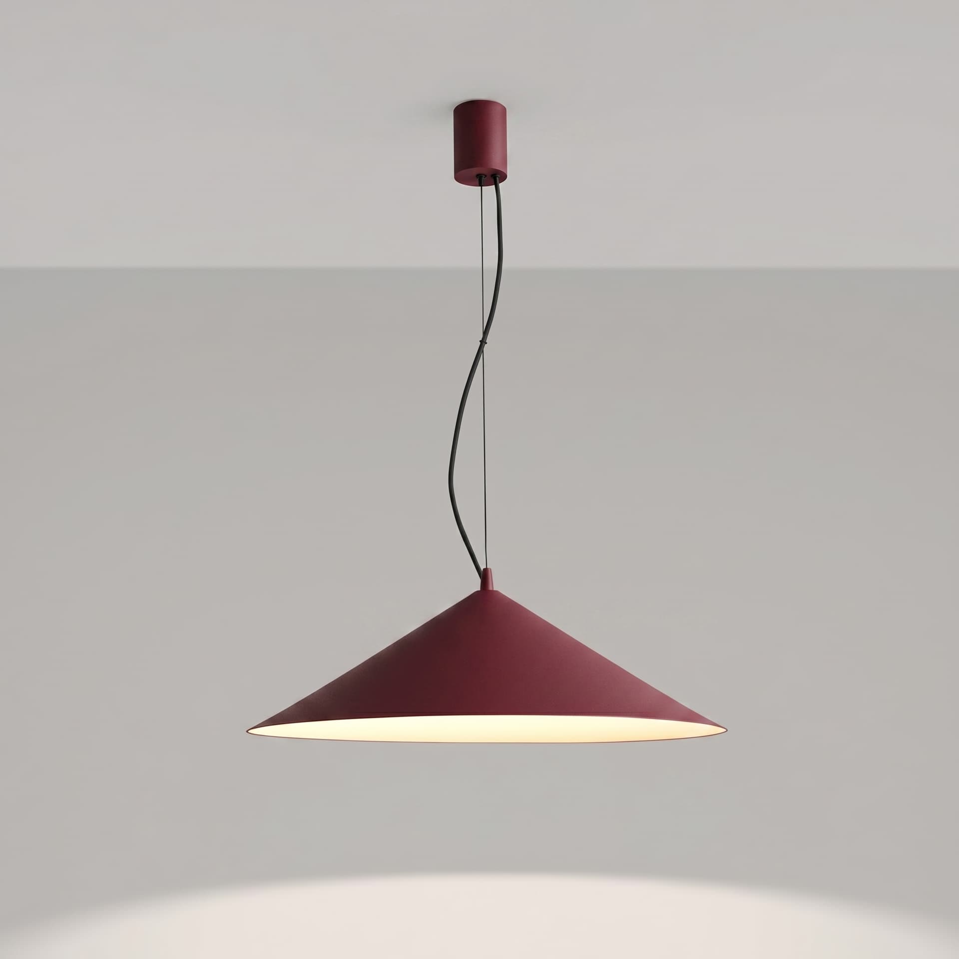 Pendant lamp FINT burgundy, Thoro - 312442