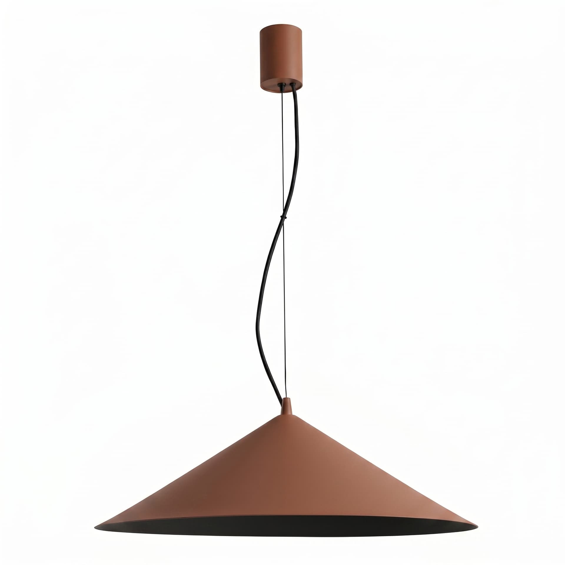 Pendant lamp FINT, mocha black, Thoro