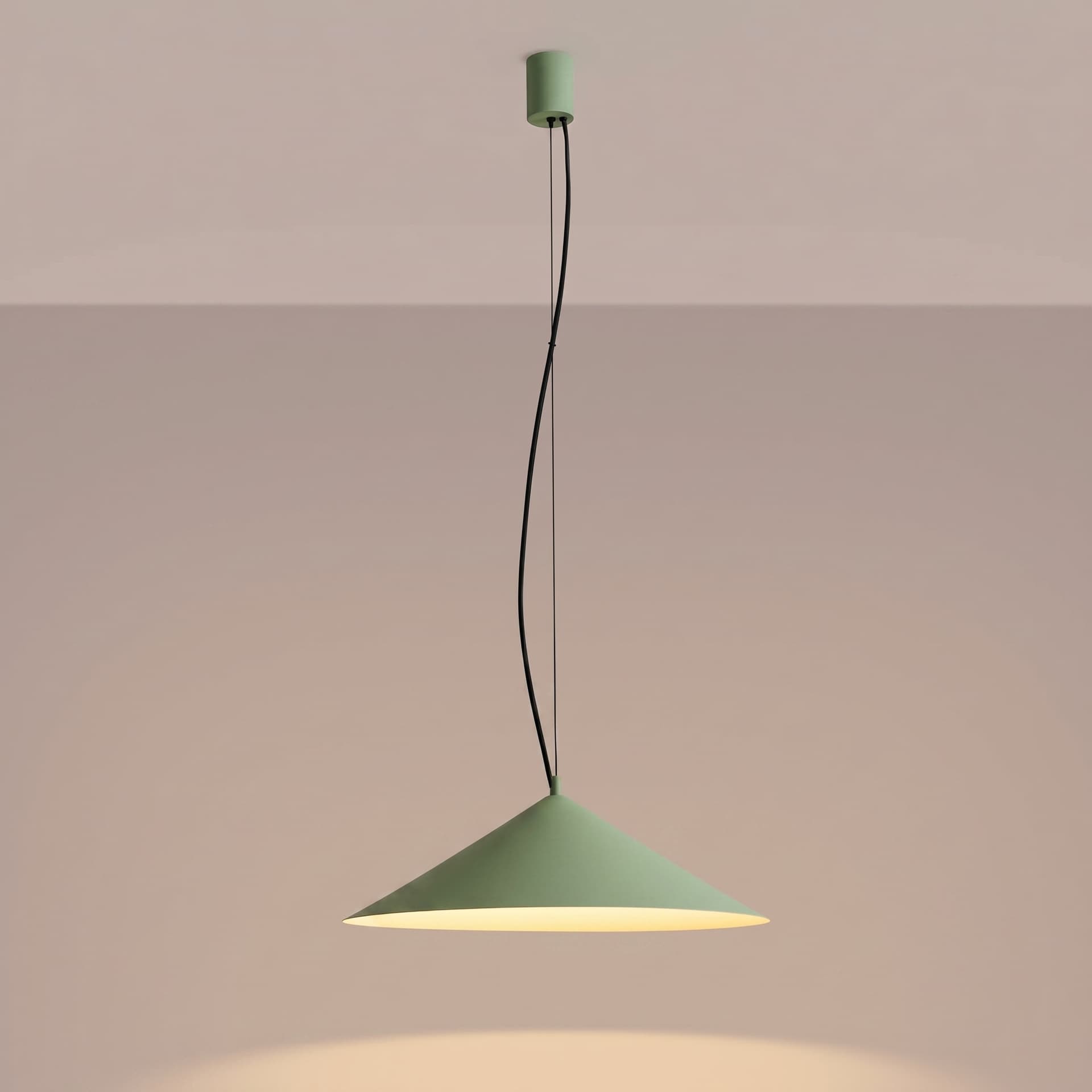 Pendant lamp FINT sage green, Thoro - 312382