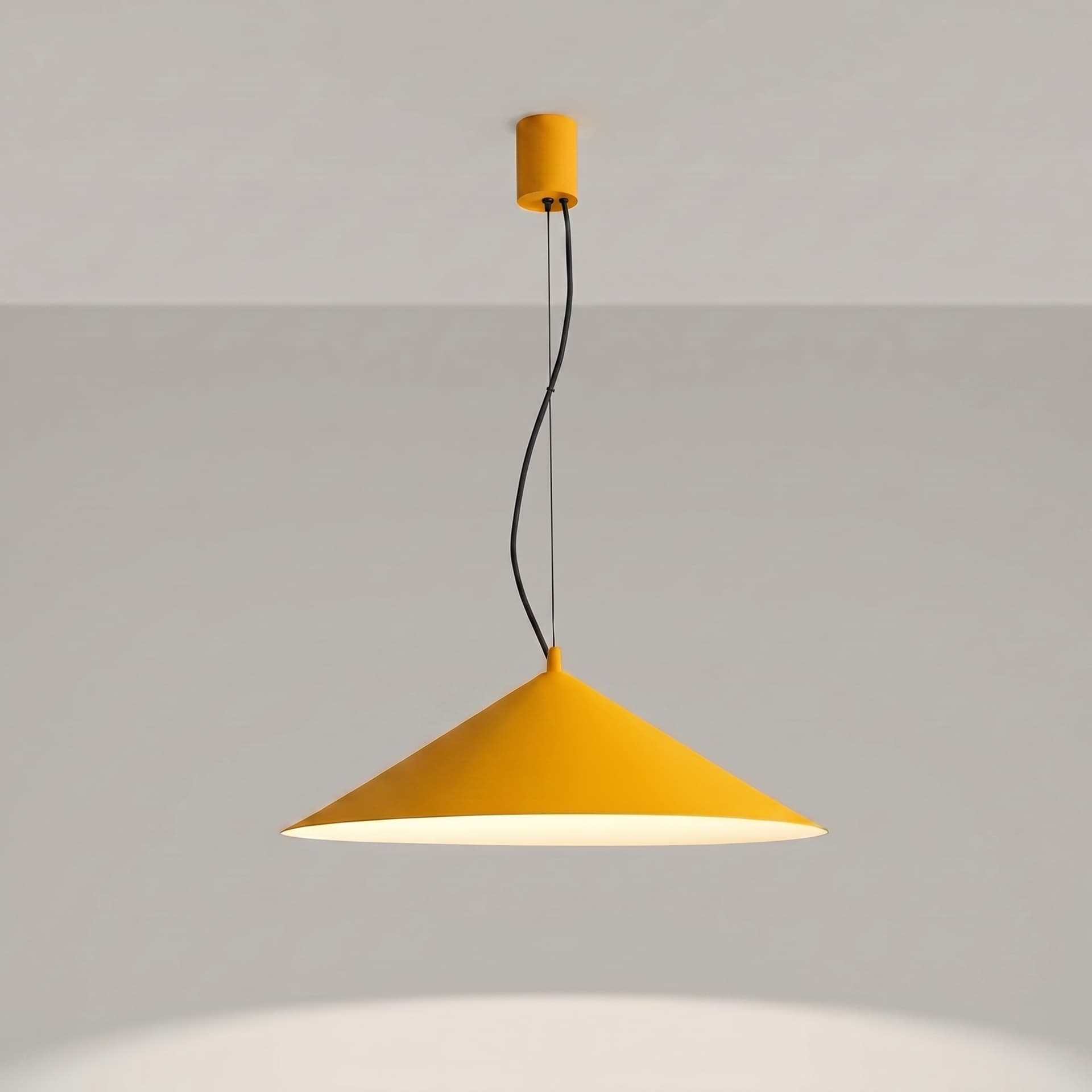 Pendant lamp FINT yellow, Thoro - 312343
