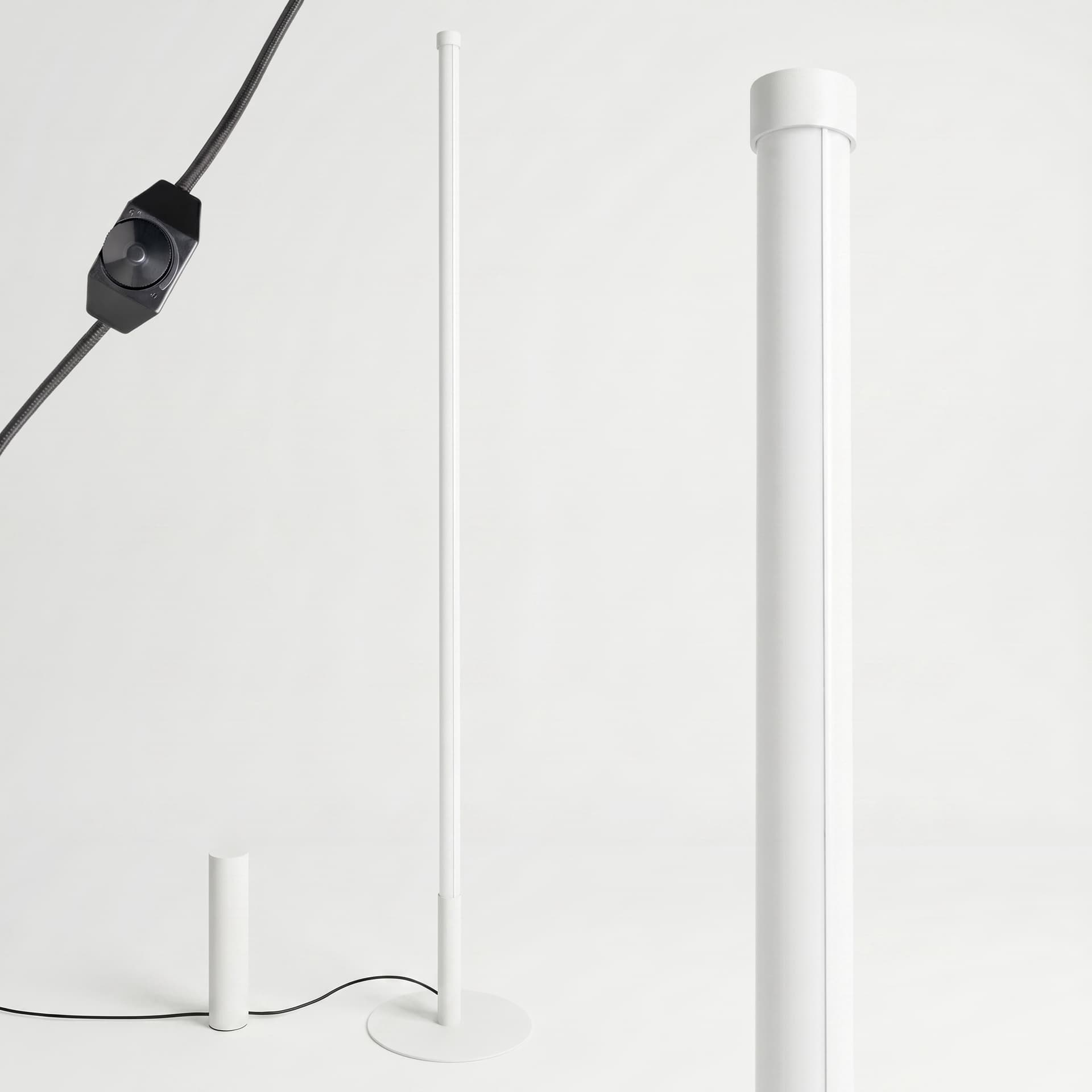 Floor lamp TRANG white-black, Thoro - 312185