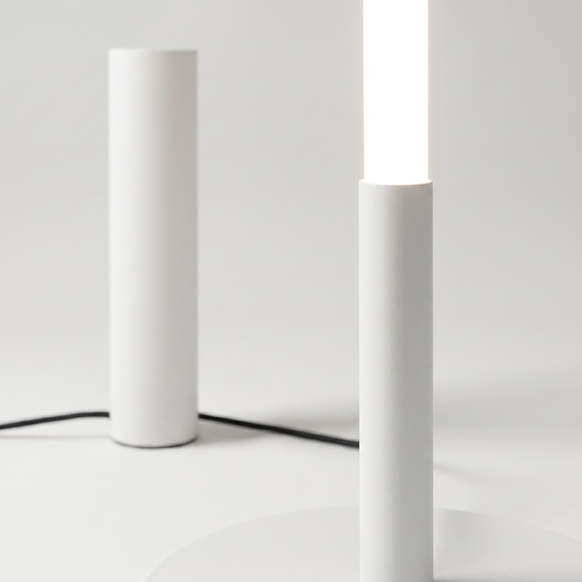 Floor lamp TRANG white-black, Thoro - 312190