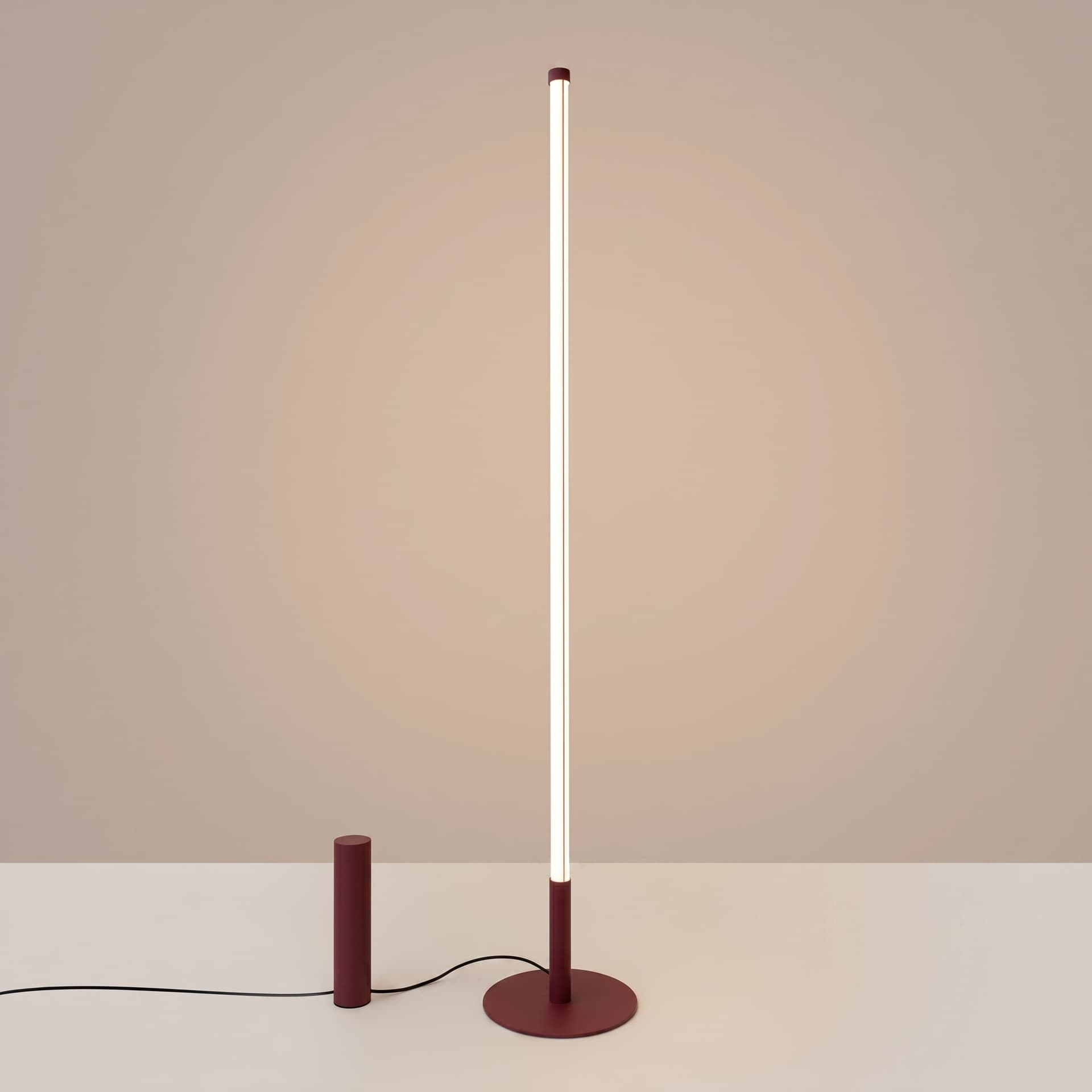 Floor lamp TRANG burgundy, Thoro - 312159
