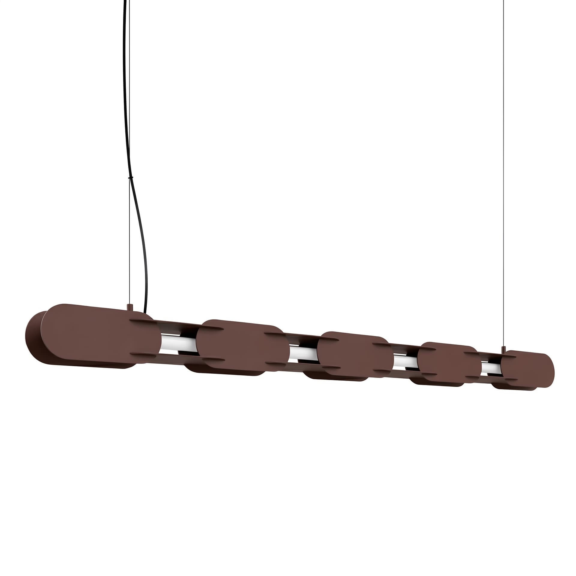 Pendant lamp CHAIN 158 cm, brown, Thoro