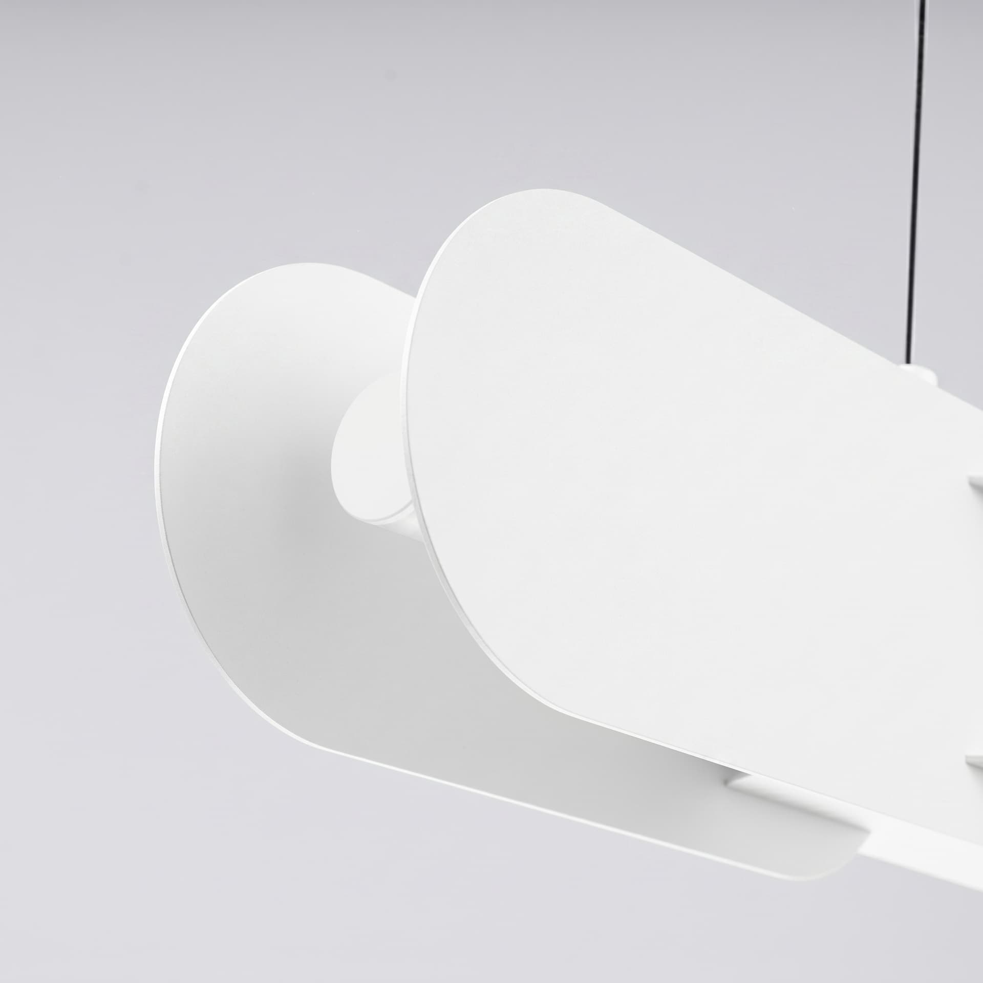 Pendant lamp CHAIN 158 cm, white, black, Thoro - 312860