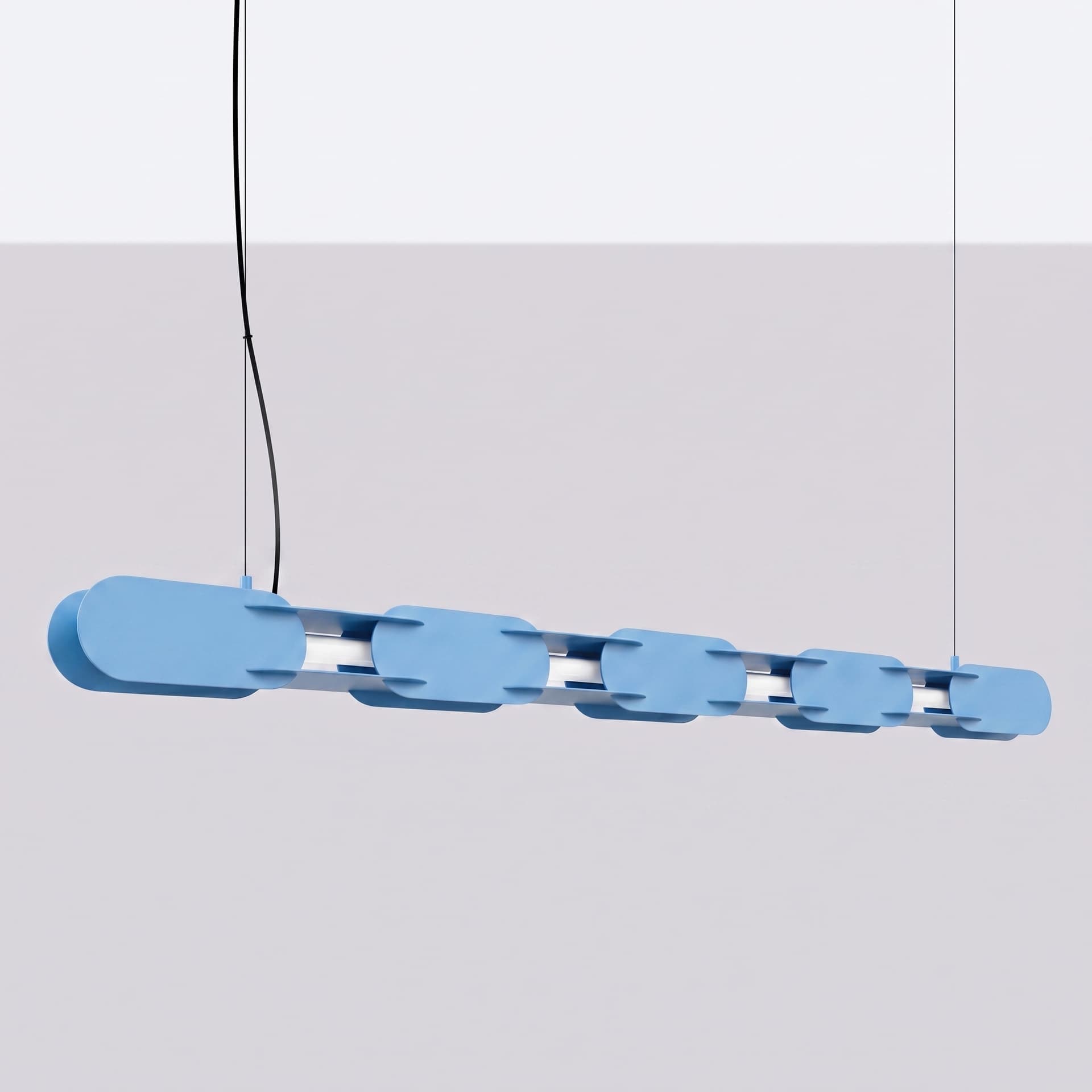Pendant lamp CHAIN 158 cm, blue, Thoro - 312849