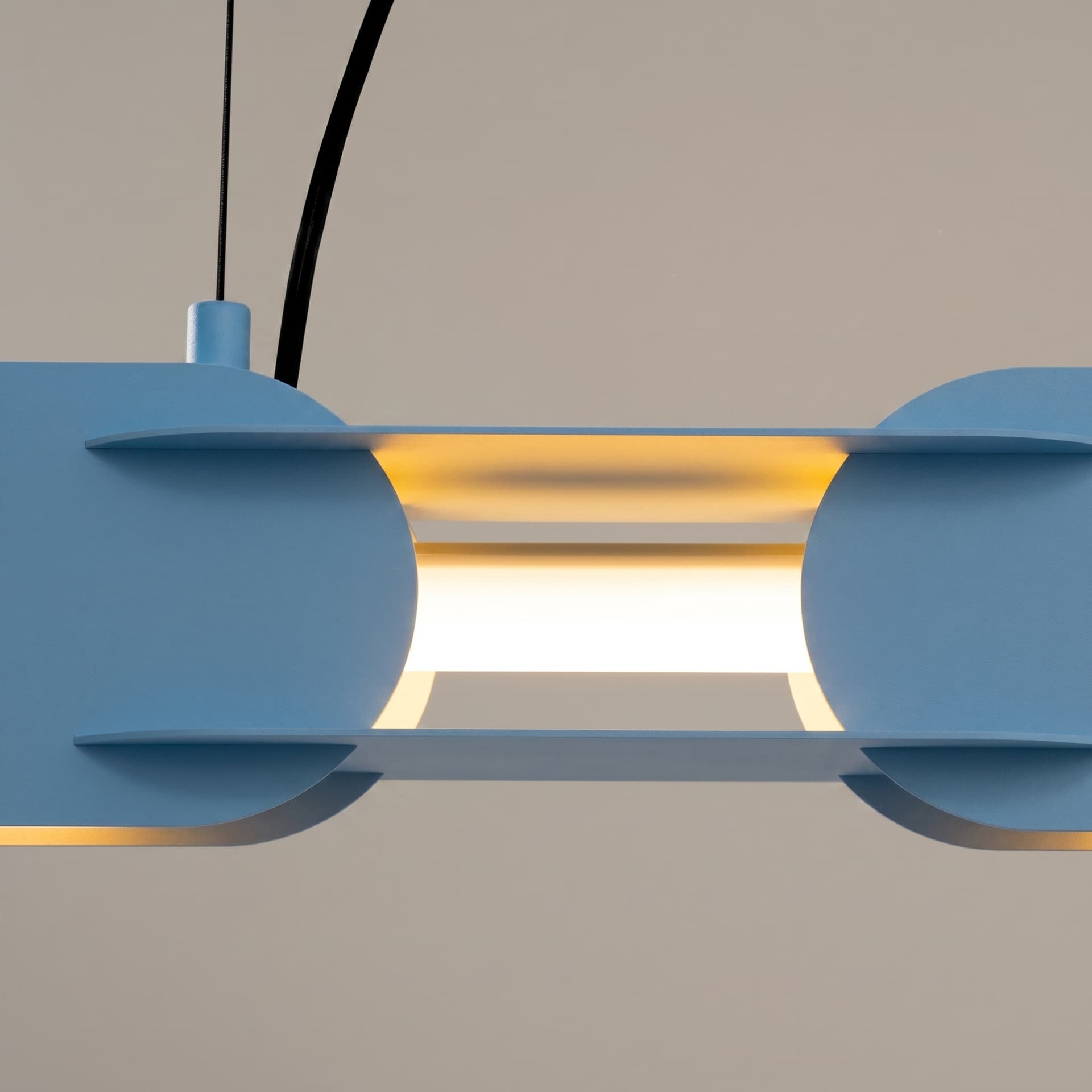 Pendant lamp CHAIN 158 cm, blue, Thoro - 312851
