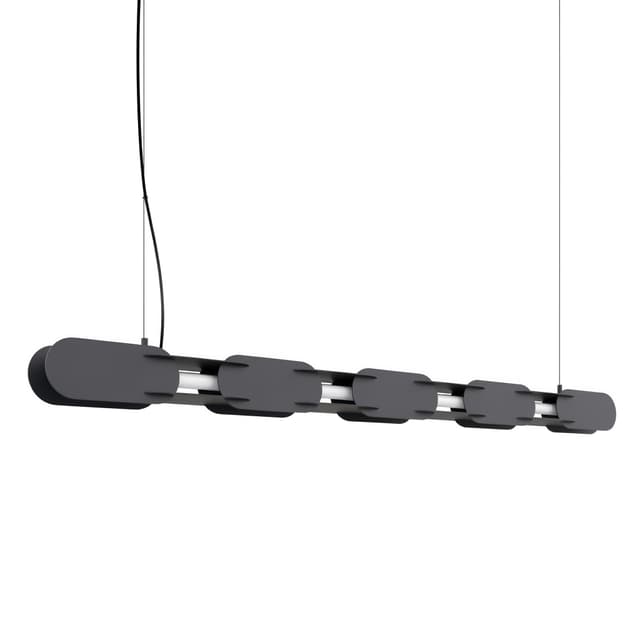 Pendant lamp CHAIN 158 cm, black, Thoro - DIMENSION