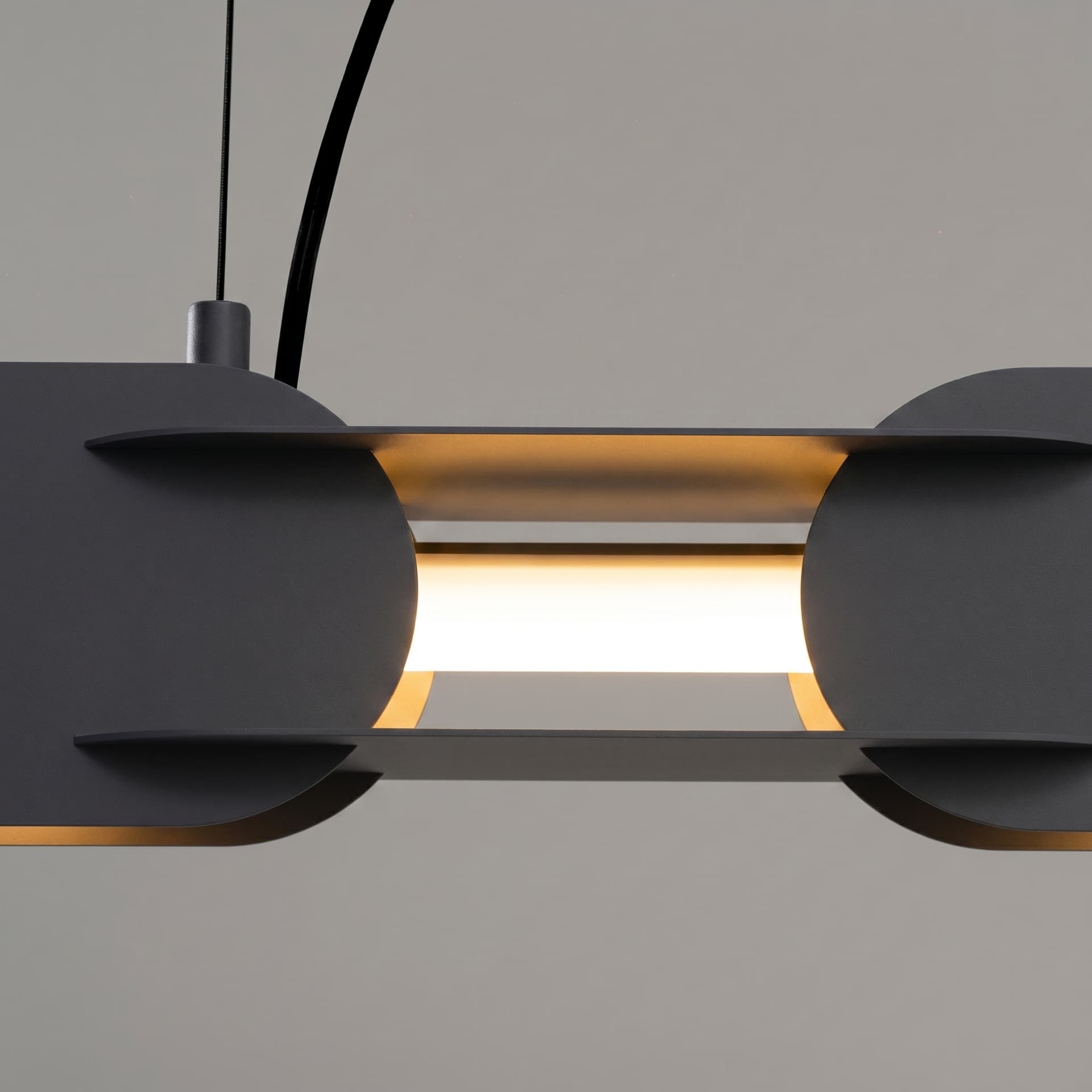 Pendant lamp CHAIN 158 cm, black, Thoro - 312827