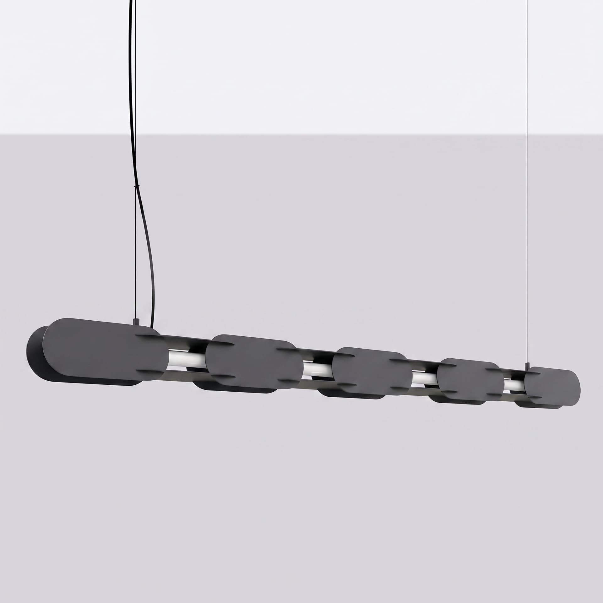 Pendant lamp CHAIN 158 cm, black, Thoro - 312825