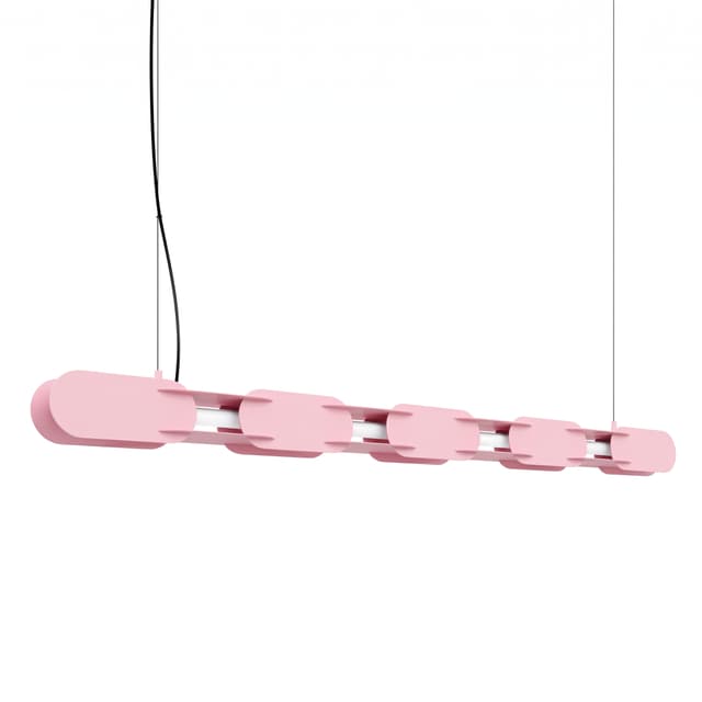 Pendant lamp CHAIN 158 cm, pink, Thoro - DIMENSION