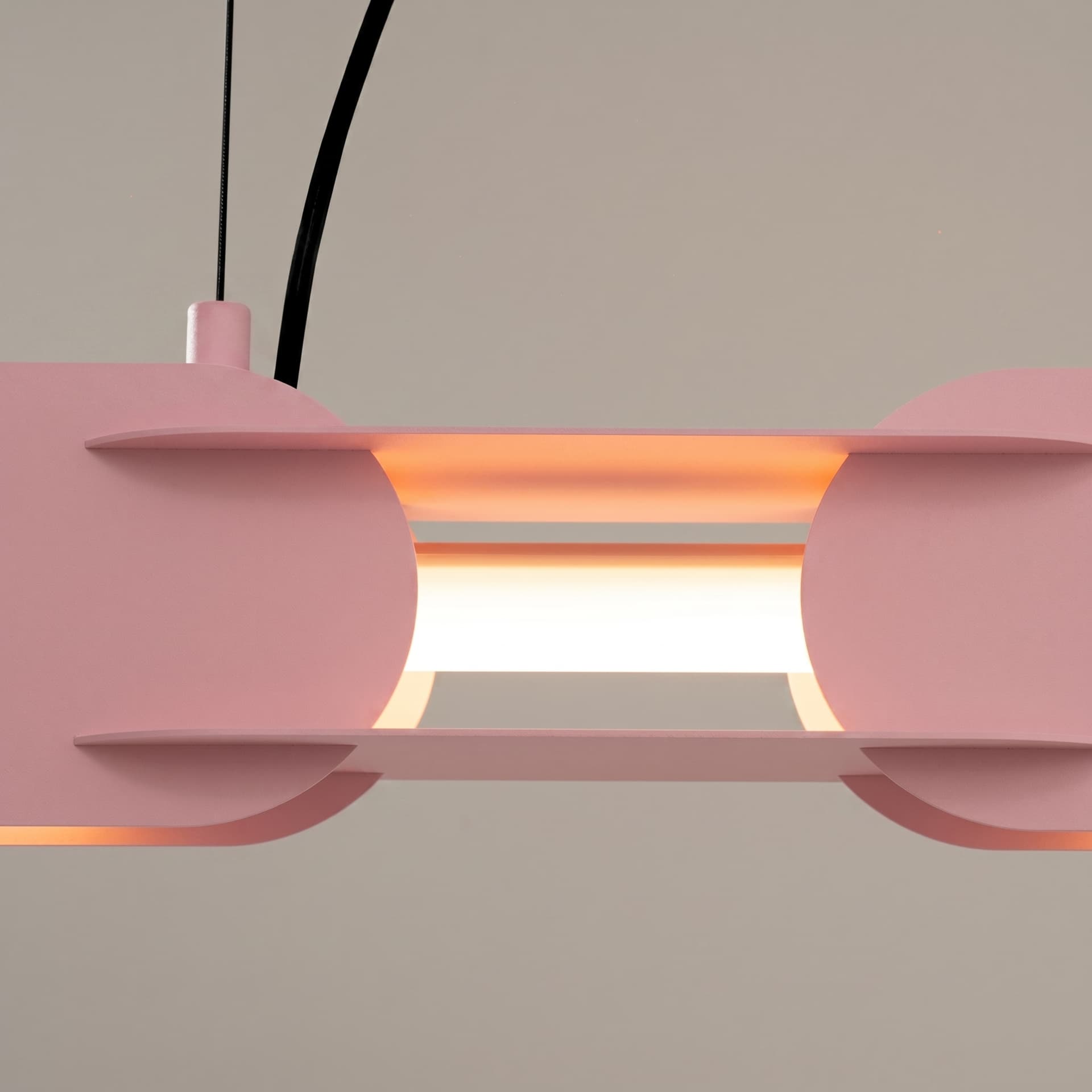 Pendant lamp CHAIN 158 cm, pink, Thoro - 312795