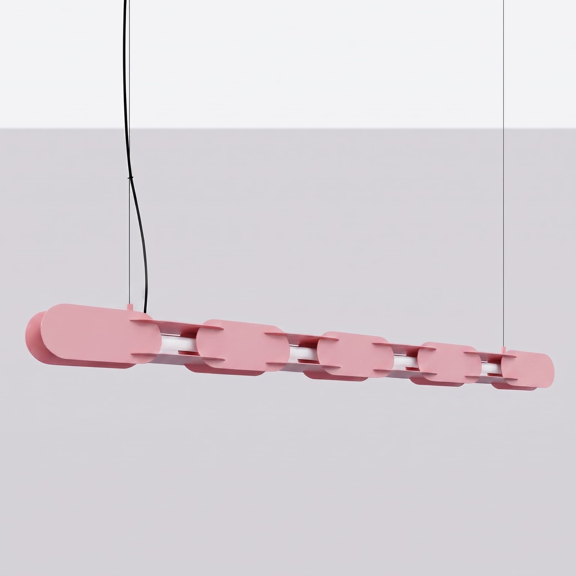 Pendant lamp CHAIN 158 cm, pink, Thoro - 312793