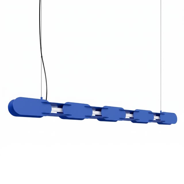 Pendant lamp CHAIN 158 cm, ultramarine, Thoro - DIMENSION