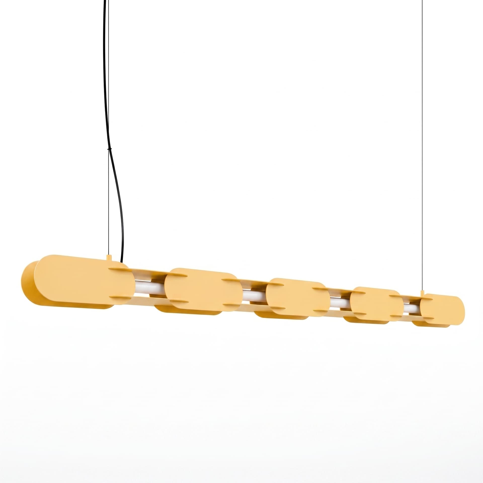 Pendant lamp CHAIN 158 cm, yellow, Thoro