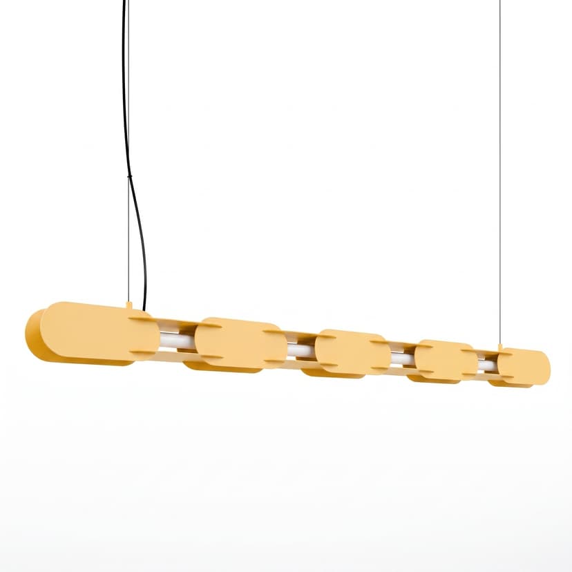 Pendant lamp CHAIN 158 cm, yellow, Thoro