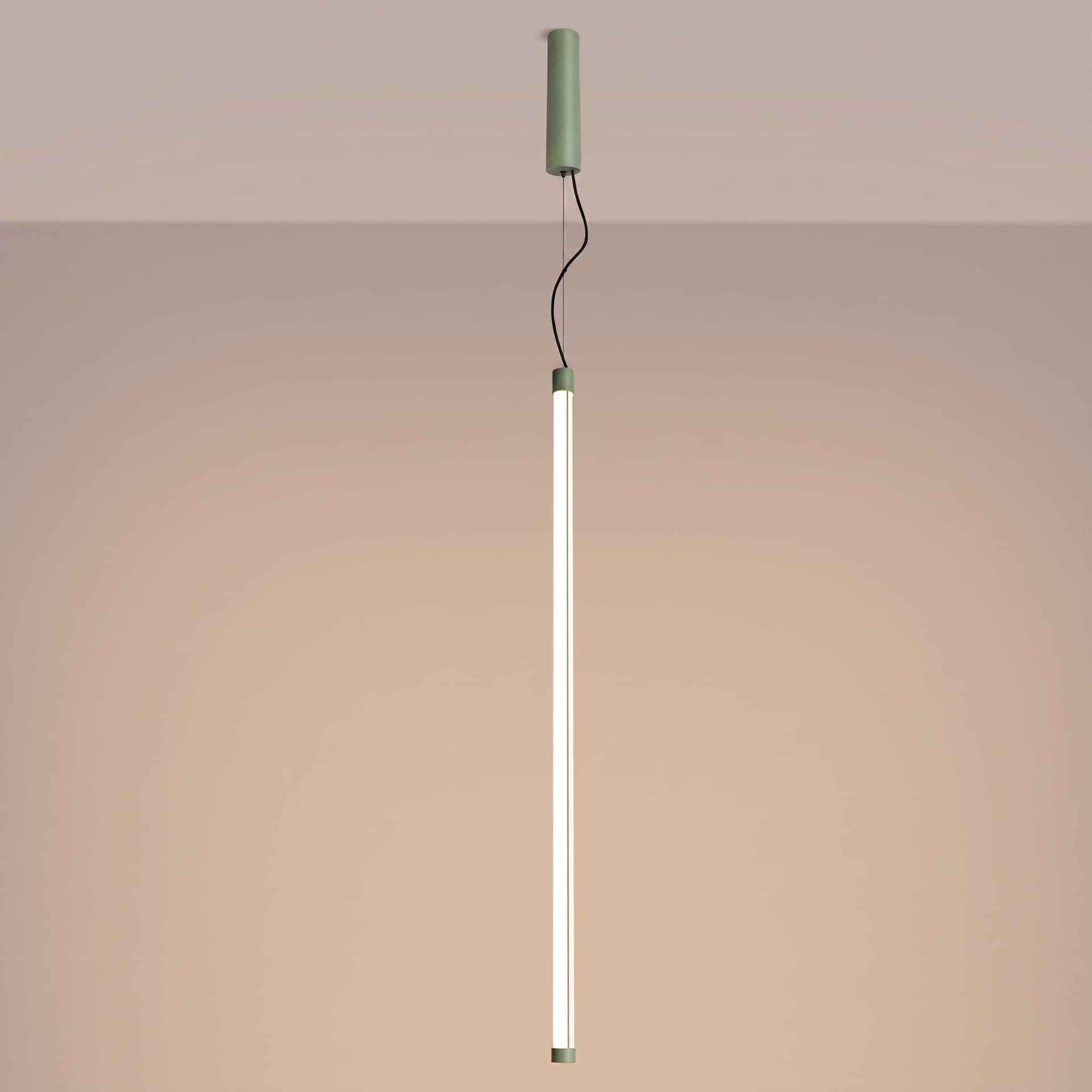 Pendant lamp TRANG 100 cm, sage green, white, black, Thoro - 312981