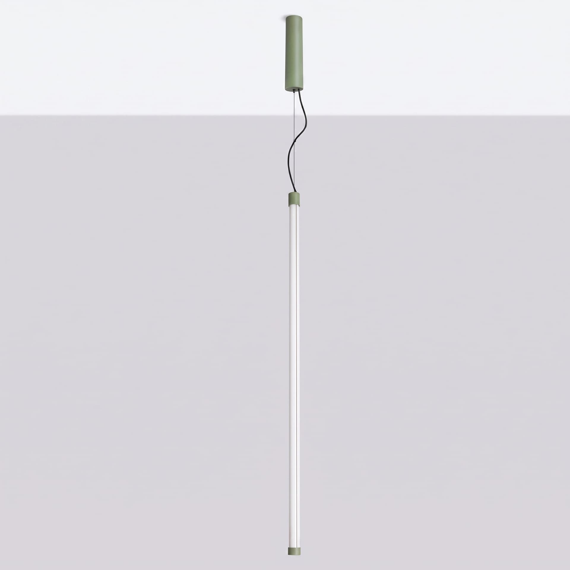 Pendant lamp TRANG 100 cm, sage green, white, black, Thoro - 312980