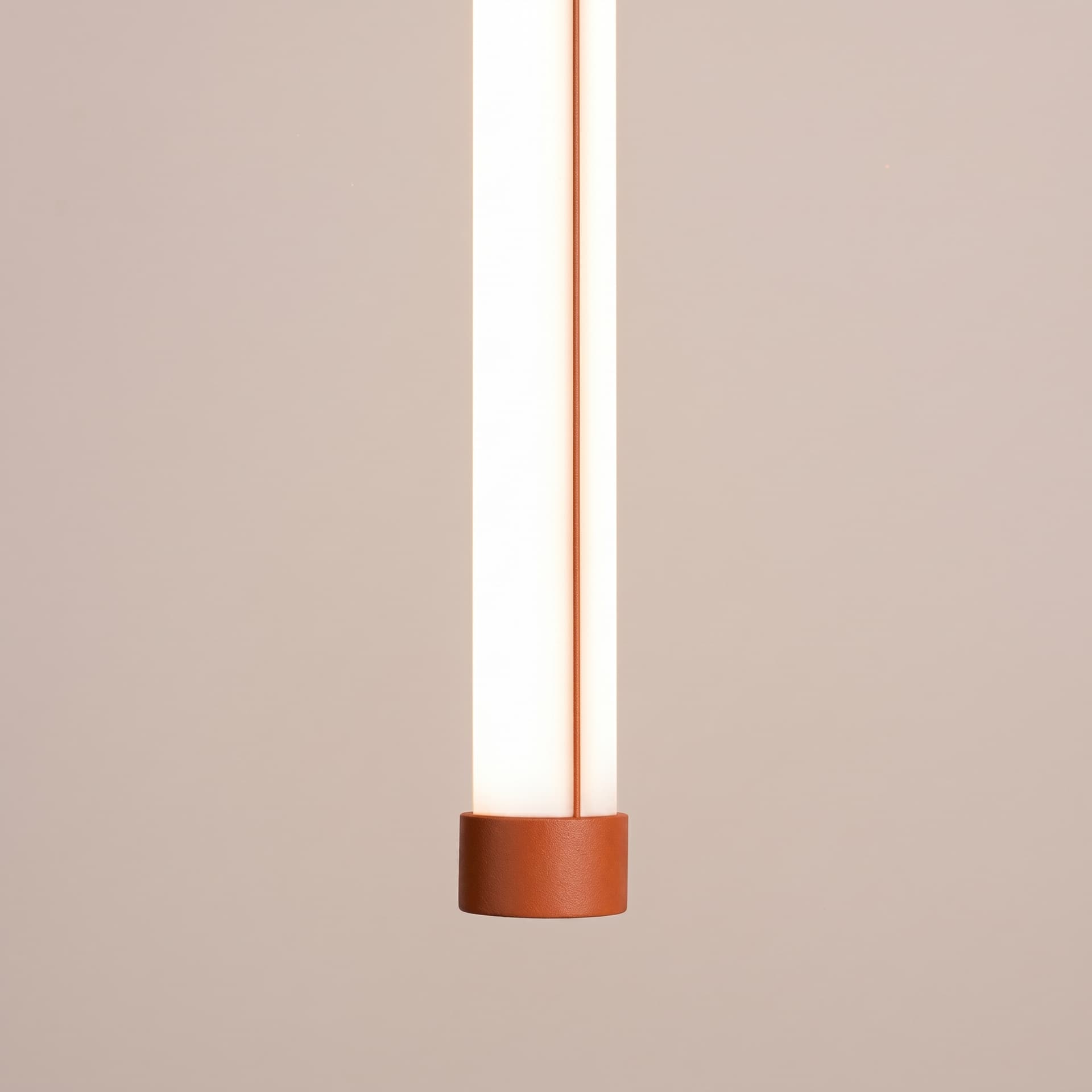Pendant lamp TRANG 100 cm, ochre red, Thoro - 312958