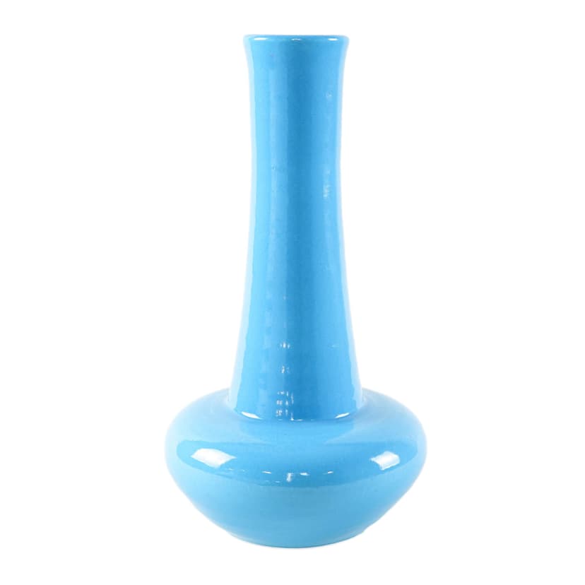 Vase, blue, ceramics, Denmark, 1970s.