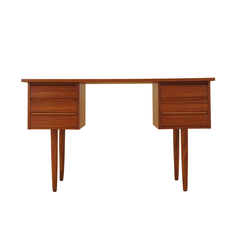 Desk, teak, Denmark, 1970s.