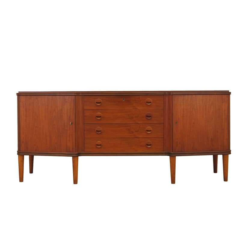 Sideboard, brown teak, Denmark, 1960s.