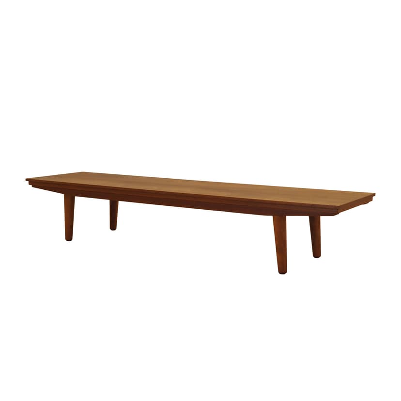 Lowboard, oak, teak, Denmark, 1970s.