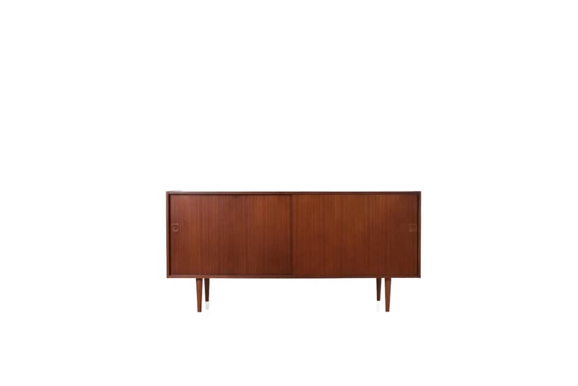 Sideboard, brown teak, Farsø Møbelfabrik, Denmark, 1960s.
