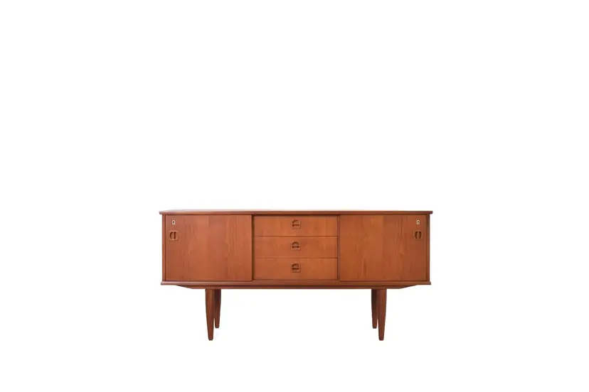 Sideboard, brown teak, Denmark, 1960s.