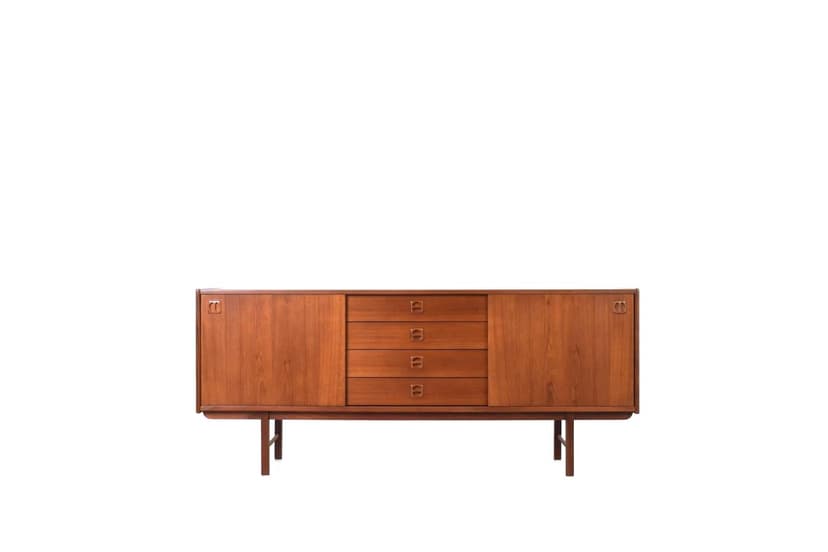 Sideboard, brown teak, Ikea, Sweden, 1960s.