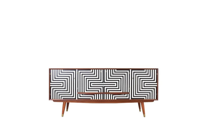 Sideboard, brown teak, Norway, 1960s.
