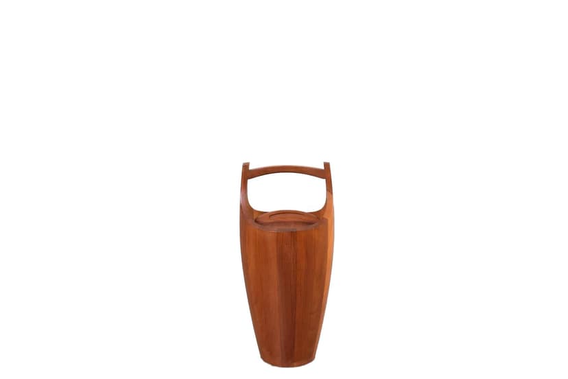 Ice bucket, teak, by J. Quistgaard, Dansk Design, Denmark, 1960s.