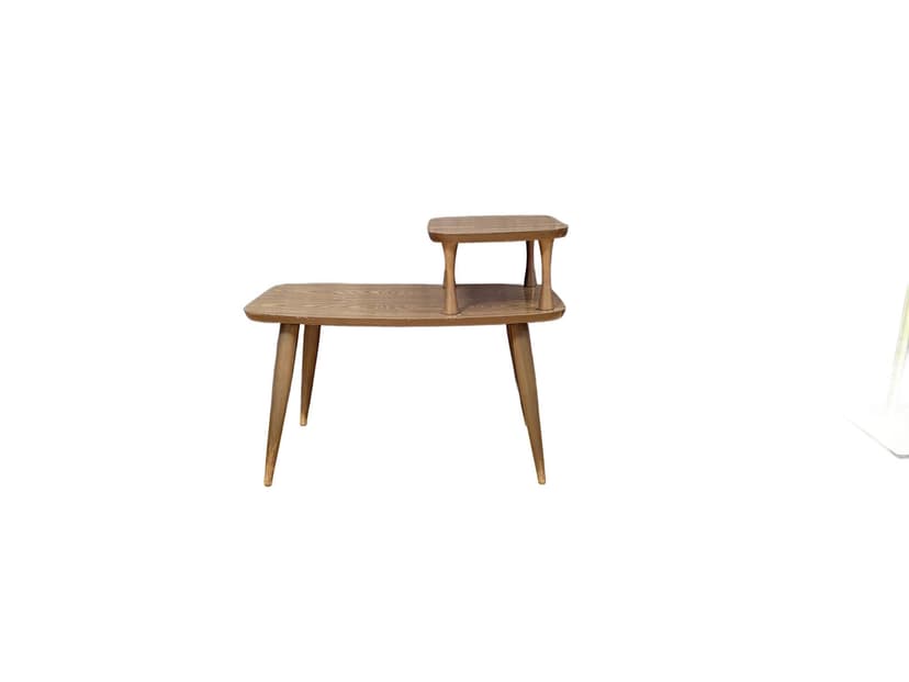 Plant stand, brown wood, Germany, 1960s