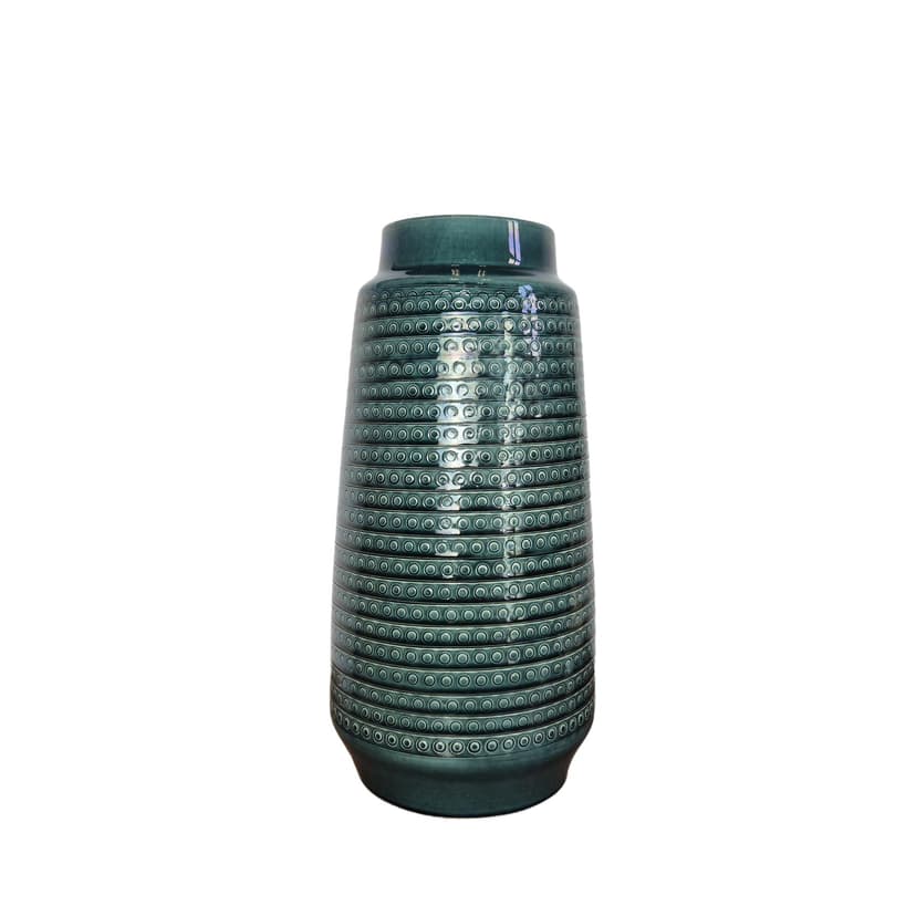 Vase, green, ceramics, Germany, 1960s.