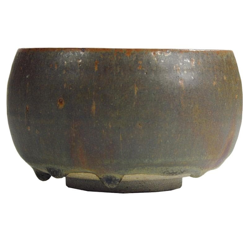 Miska ceramiczna, brązowy, ceramika, kamionka, proj. A. & P. Stougaard, Dania, lata 60.