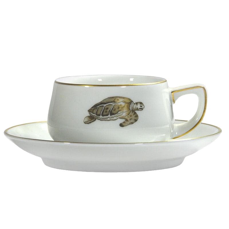 Filiżanka do espresso Lacroix, porcelana biała, złote detale, Rosenthal, Niemcy, lata 80.