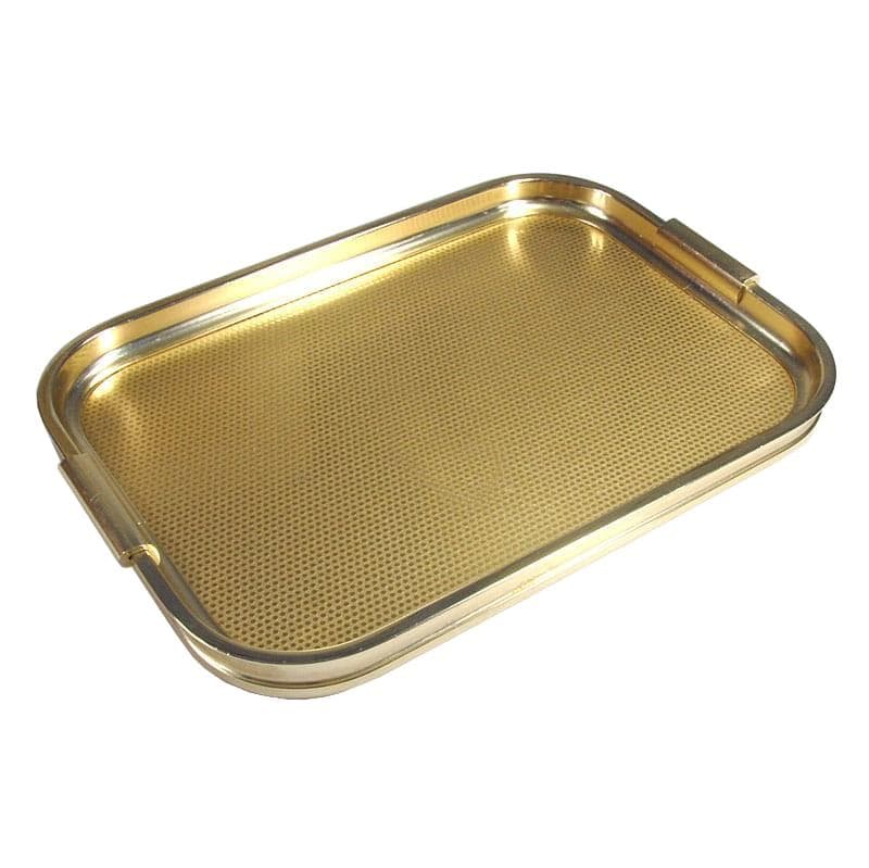 Taca Space Age, aluminium złoty, Woodmet, Wielka Brytania, lata 60.