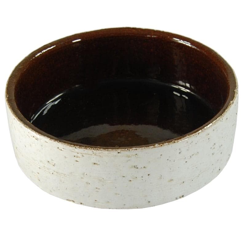 Misa ceramiczna, biała, brązowa, kamionka, minimalizm, Skandynawia, lata 70.