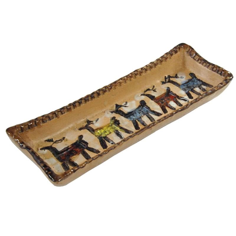 Paterka ceramiczna, multikolor, ceramika, Włochy, lata 70.