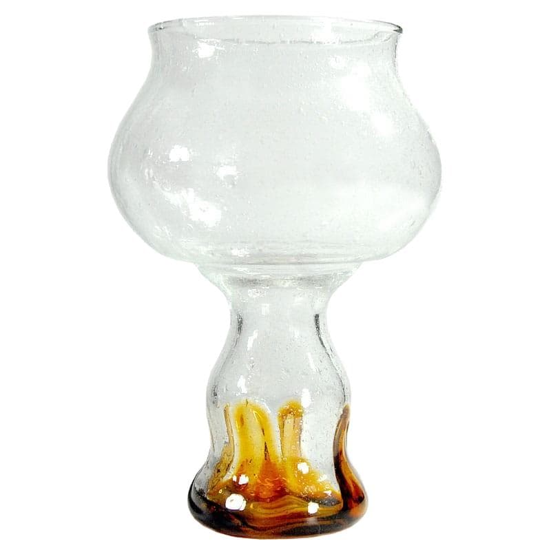 Wazon Joska, szkło sodowe transparent brąz, Niemcy, lata 80.