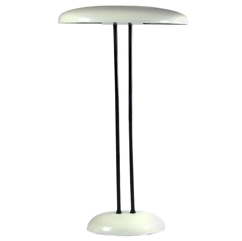 Table lamp, white, metal, Brilliant Leuchten, Germany, 1990s.