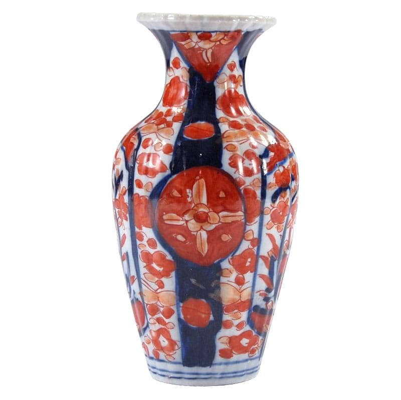 Wazon Imari, fajans biały, Japonia, przełom XIX/XX w.